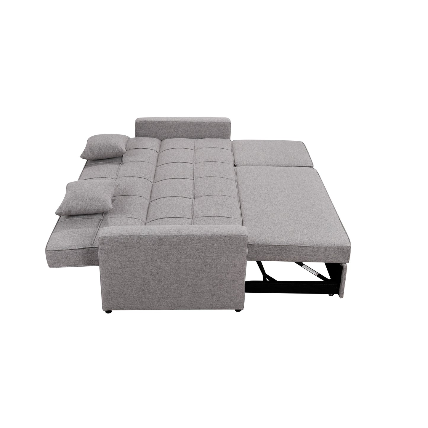 Divano letto imbottito di grandi dimensioni Roomfitters 83 con divano letto estraibile e schienale regolabile, divano letto trasformabile a 3 posti