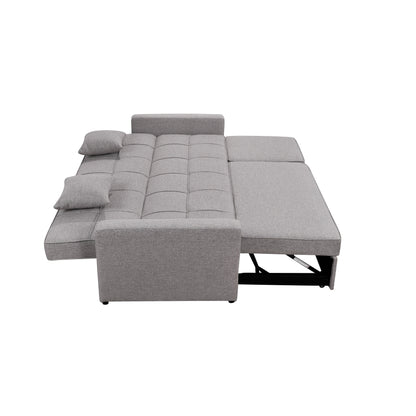 Divano letto imbottito di grandi dimensioni Roomfitters 83 con divano letto estraibile e schienale regolabile, divano letto trasformabile a 3 posti