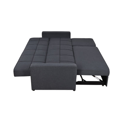 Divano letto imbottito di grandi dimensioni Roomfitters 83 con divano letto estraibile e schienale regolabile, divano letto trasformabile a 3 posti