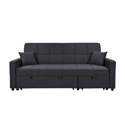 Divano letto imbottito di grandi dimensioni Roomfitters 83 con divano letto estraibile e schienale regolabile, divano letto trasformabile a 3 posti