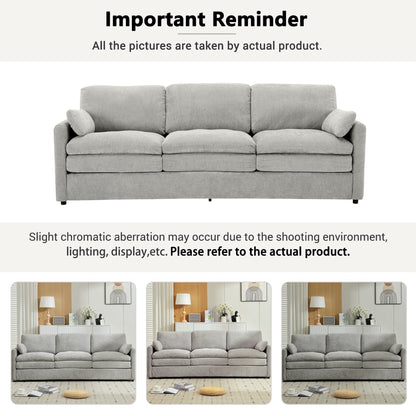 Divano imbottito oversize a 3 posti Roomfitters 89 con doppi cuscini morbidi