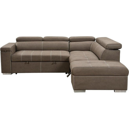 Roomfitters 99.5 Divano letto moderno 2 in 1 con letto estraibile e chaise longue, poggiatesta regolabile