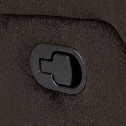 Poltrona reclinabile Roomfitters Classic Design, tessuto peluche marrone