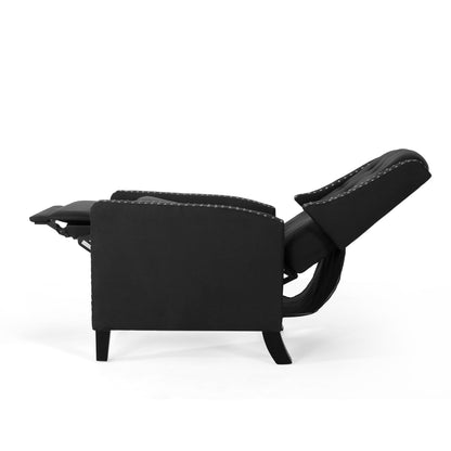 Poltrona reclinabile classica in tessuto Roomfitters, elegante poltrona reclinabile per soggiorno e camera da letto