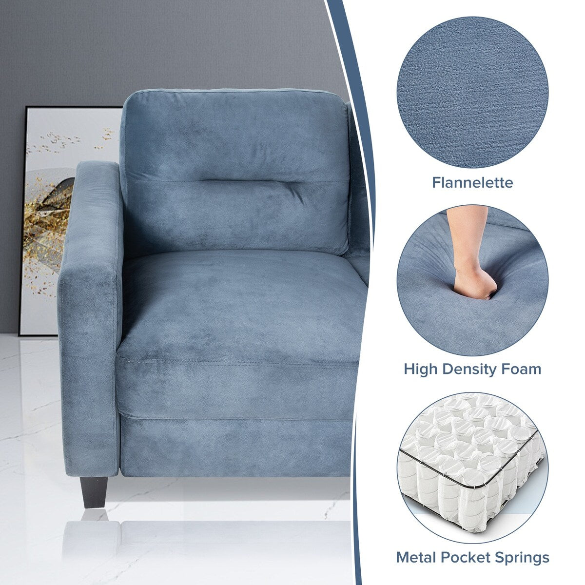 Roomfitters - Comodo divano componibile e set di divani per soggiorno, camera da letto, ufficio | Arredamento per piccoli spazi