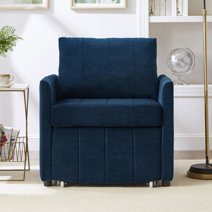 Divano letto trasformabile Roomfitters con letto estraibile, schienale regolabile in 5 posizioni, tasche laterali e cestino portaoggetti