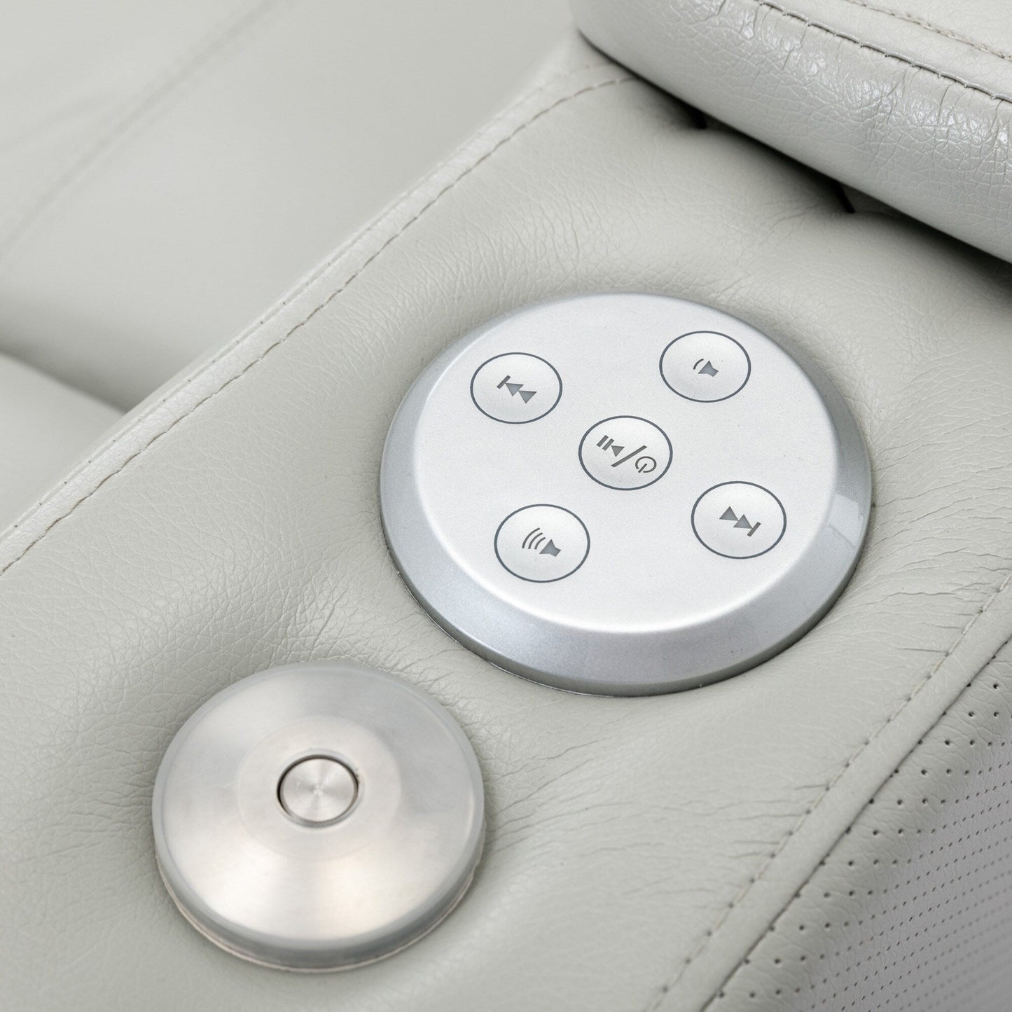 Poltrona reclinabile elettrica Roomfitters con porta USB, bracciolo nascosto, portabicchieri e altoparlante Bluetooth