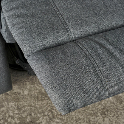 Poltrona reclinabile in tessuto Roomfitters con schienale girevole e reclinabile manualmente