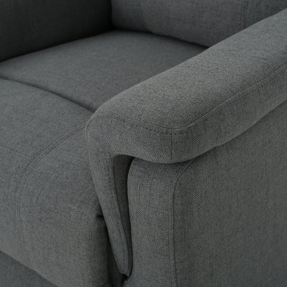 Poltrona reclinabile in tessuto Roomfitters con schienale girevole e reclinabile manualmente