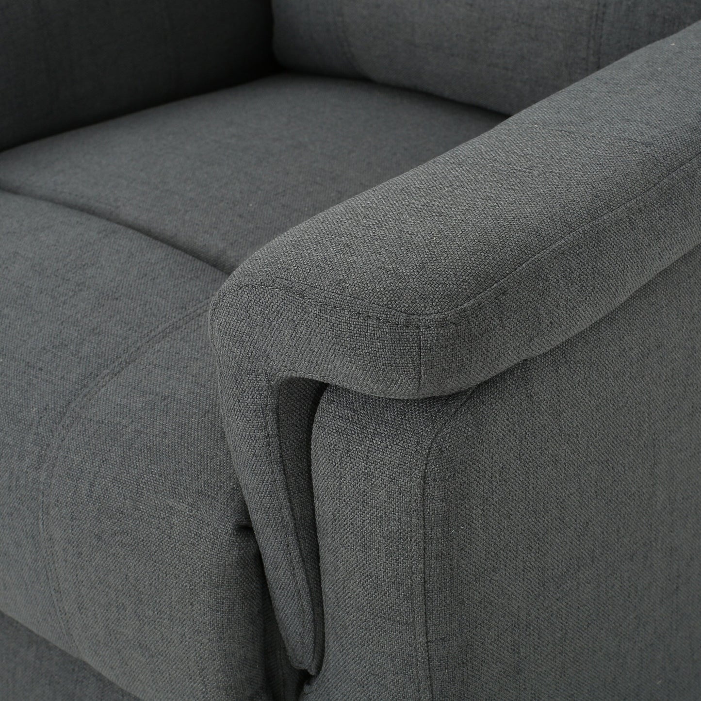 Poltrona reclinabile in tessuto Roomfitters con schienale girevole e reclinabile manualmente