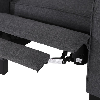 Sedia con schienale a spinta in tessuto Roomfitters per un arredamento elegante, blu navy