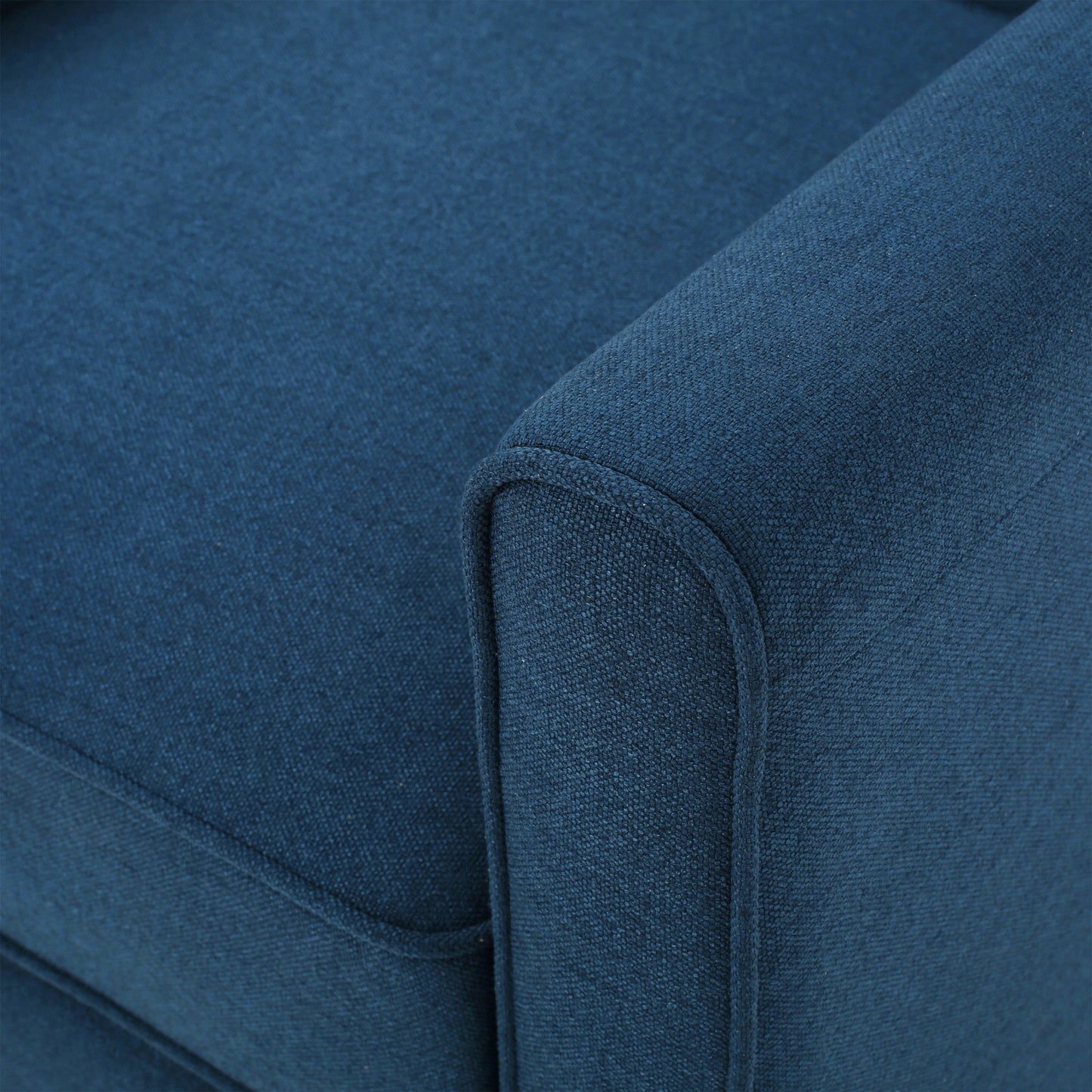 Sedia con schienale a spinta in tessuto Roomfitters per un arredamento elegante, blu navy