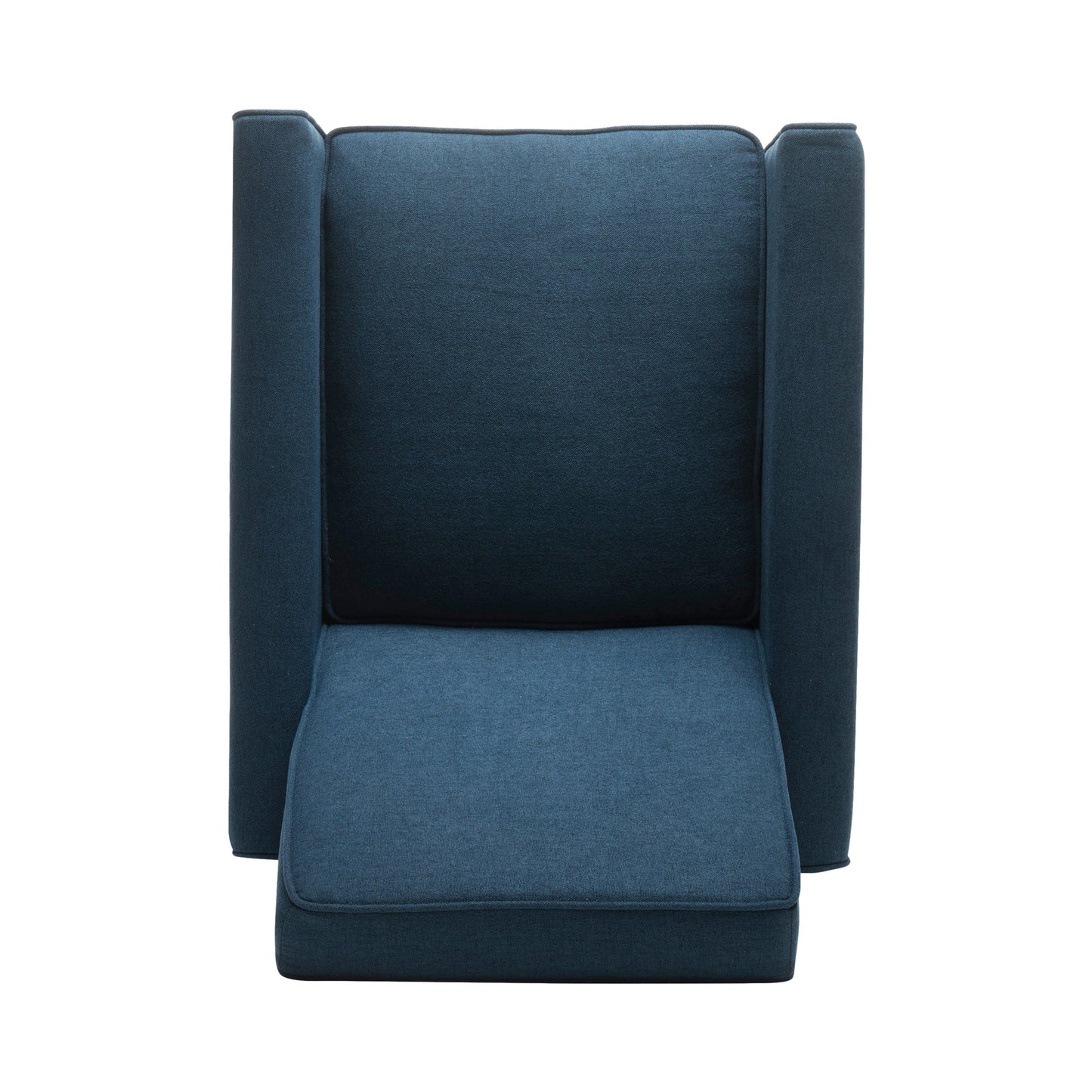 Sedia con schienale a spinta in tessuto Roomfitters per un arredamento elegante, blu navy