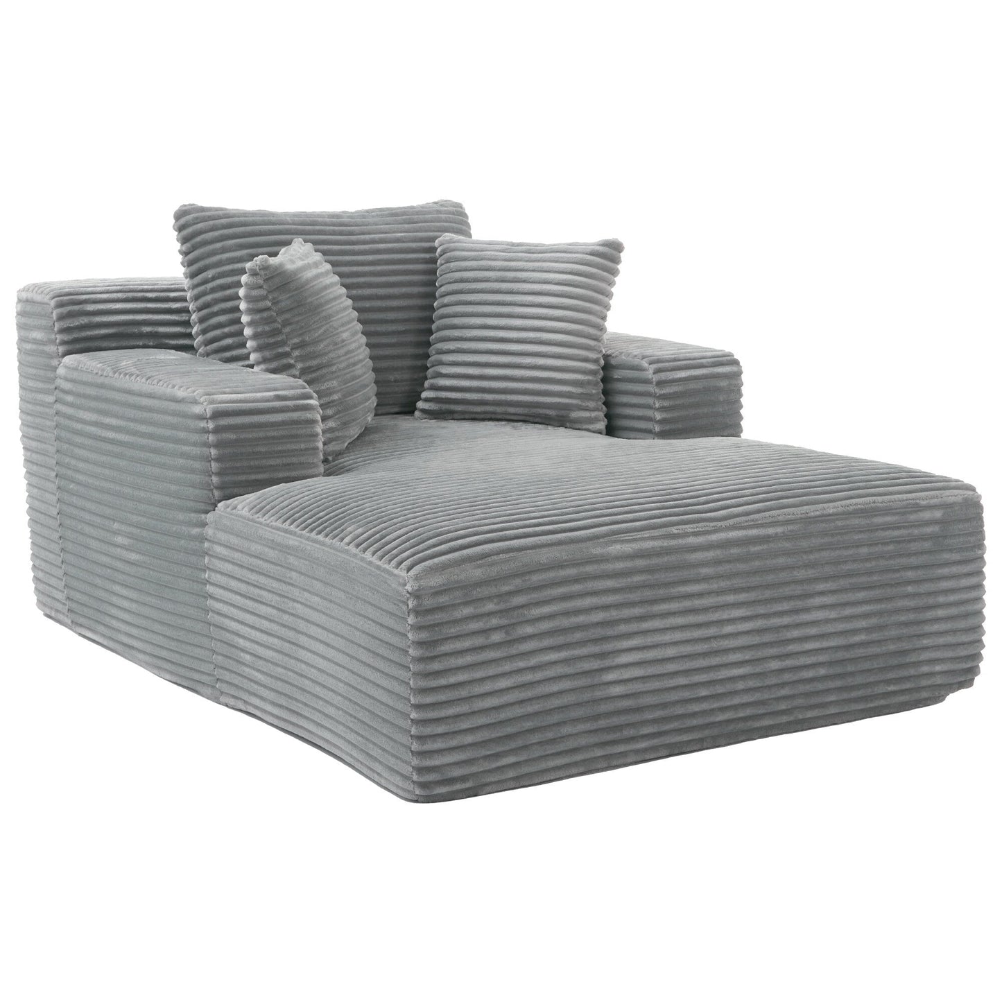 Divano letto con chaise longue completamente compresso Roomfitters con cuscini rimovibili, divano moderno imbottito