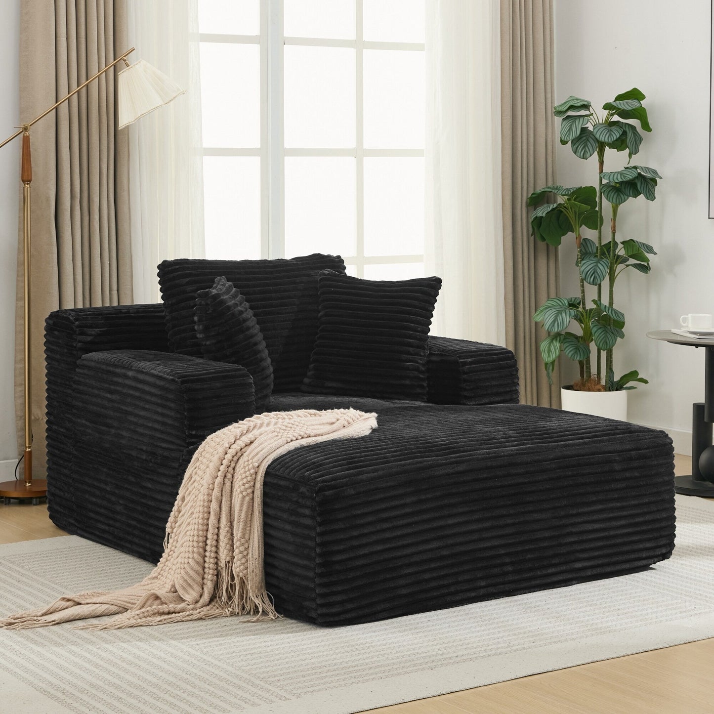 Divano letto con chaise longue completamente compresso Roomfitters con cuscini rimovibili, divano moderno imbottito