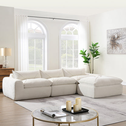 Divano Roomfitters completamente compresso con schiuma ad alta densità, seduta e schienale senza gambe e senza telaio, non necessita di montaggio