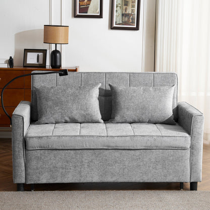 Divano letto estraibile Roomfitters Loveseat con cuscino schienale reversibile, tasche laterali, porte USB e porta telefono