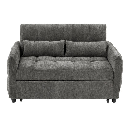 Divano letto estraibile Roomfitters Loveseat, divano letto imbottito con schienale regolabile, porte USB e cuscini lombari per il soggiorno