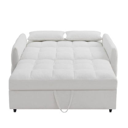Divano letto estraibile Roomfitters Loveseat, divano letto imbottito con schienale regolabile, porte USB e cuscini lombari per il soggiorno