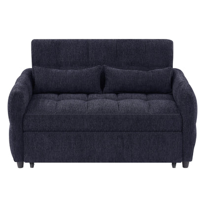 Divano letto estraibile Roomfitters Loveseat, divano letto imbottito con schienale regolabile, porte USB e cuscini lombari per il soggiorno
