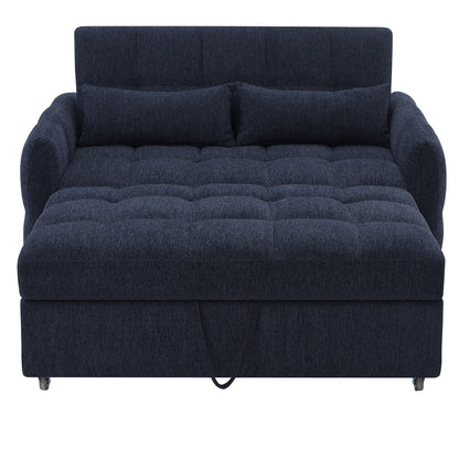 Divano letto estraibile Roomfitters Loveseat, divano letto imbottito con schienale regolabile, porte USB e cuscini lombari per il soggiorno