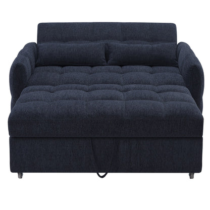 Divano letto estraibile Roomfitters Loveseat, divano letto imbottito con schienale regolabile, porte USB e cuscini lombari per il soggiorno