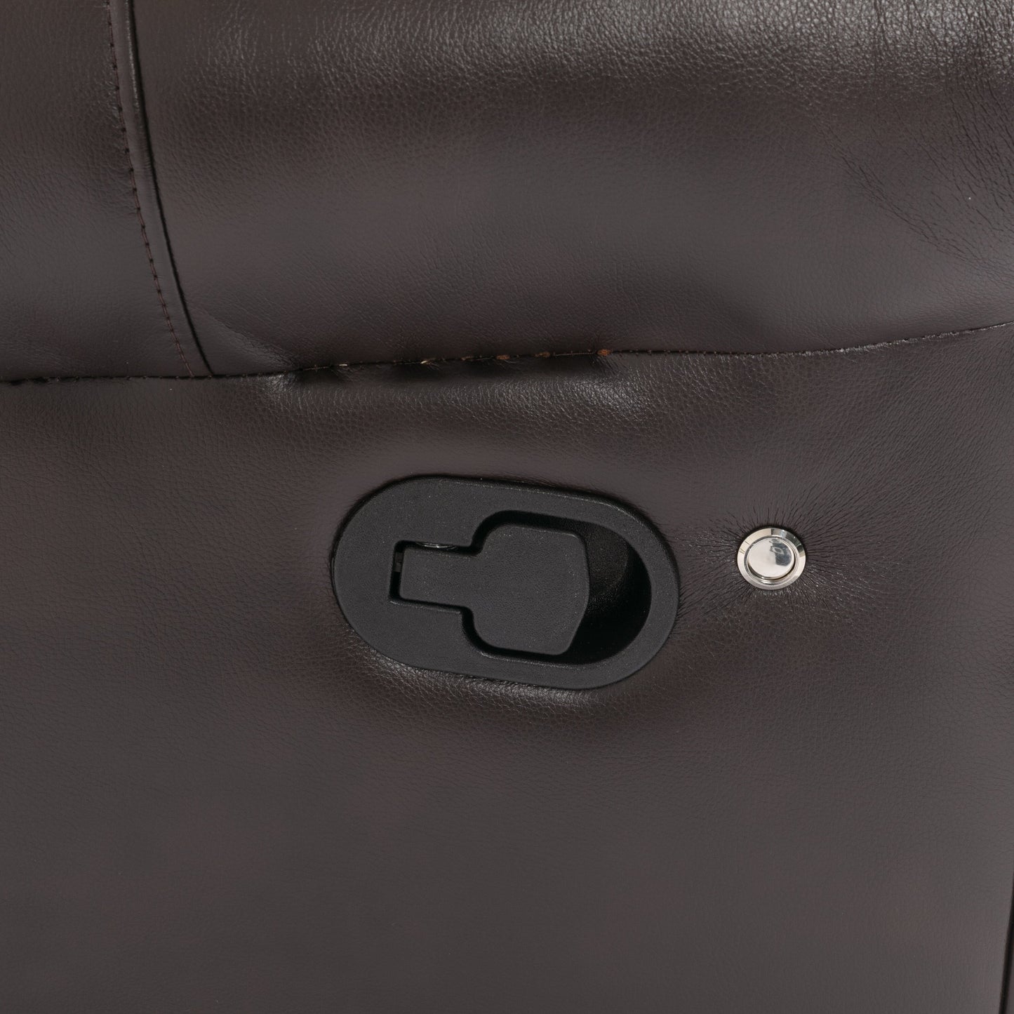 Poltrona reclinabile a dondolo manuale Roomfitters con console centrale, perfetta per l'home theater in soggiorno