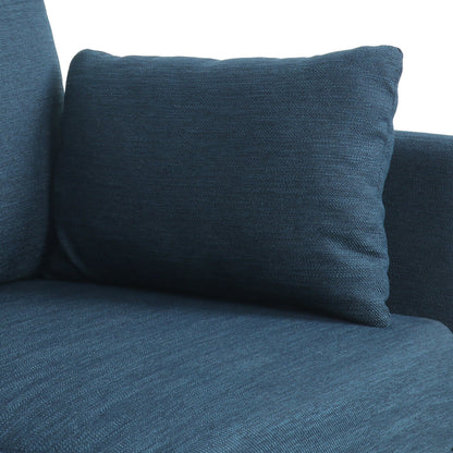 Divano moderno a 3 posti Roomfitters con eleganti cuscini imbottiti e gambe affusolate in legno per il soggiorno