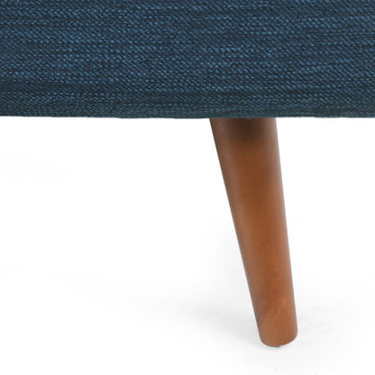 Divano moderno a 3 posti Roomfitters con eleganti cuscini imbottiti e gambe affusolate in legno per il soggiorno