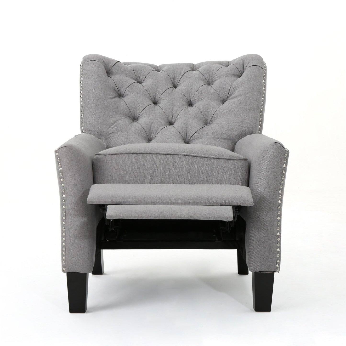 Poltrona reclinabile moderna in tessuto con schienale reclinabile, comoda poltrona per soggiorno e camera da letto