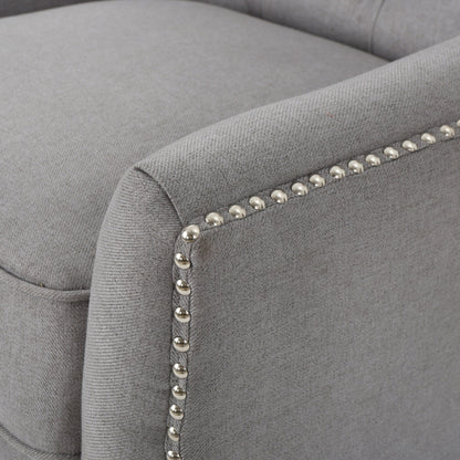 Poltrona reclinabile moderna in tessuto con schienale reclinabile, comoda poltrona per soggiorno e camera da letto