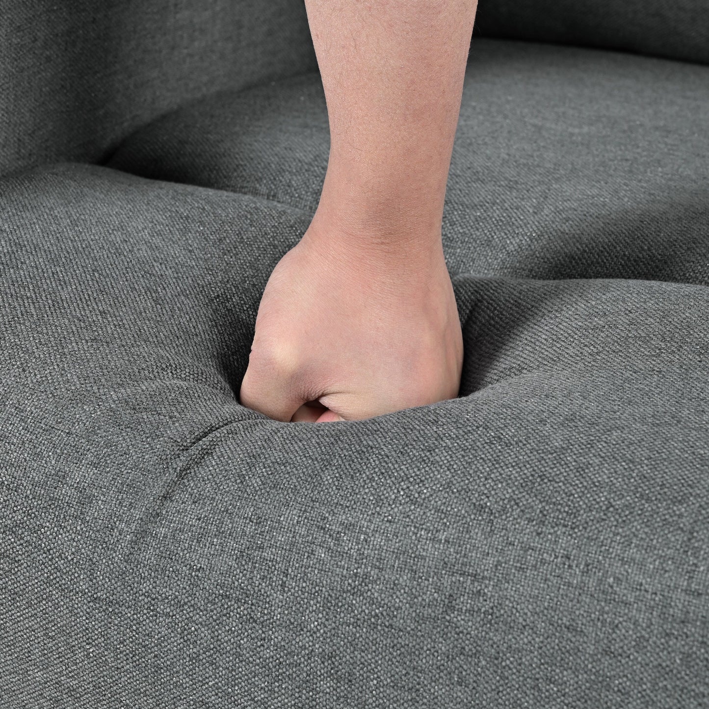 Poltrona reclinabile moderna Roomfitters, poltrona reclinabile manuale per home theater, poltrona reclinabile regolabile per soggiorno, antracite