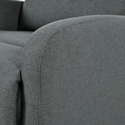 Poltrona reclinabile moderna Roomfitters, poltrona reclinabile manuale per home theater, poltrona reclinabile regolabile per soggiorno, antracite