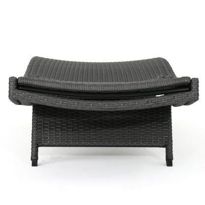 Set di chaise longue da esterno in vimini Roomfitters, sedie a sdraio reclinabili regolabili per patio, rattan resistente alle intemperie