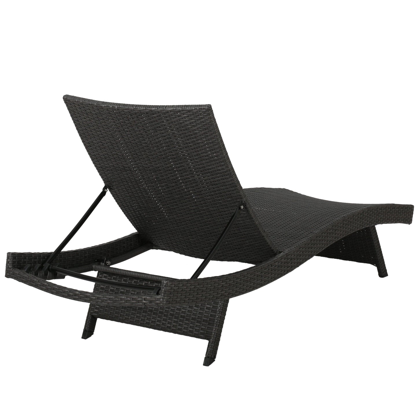 Set di chaise longue da esterno in vimini Roomfitters, sedie a sdraio reclinabili regolabili per patio, rattan resistente alle intemperie