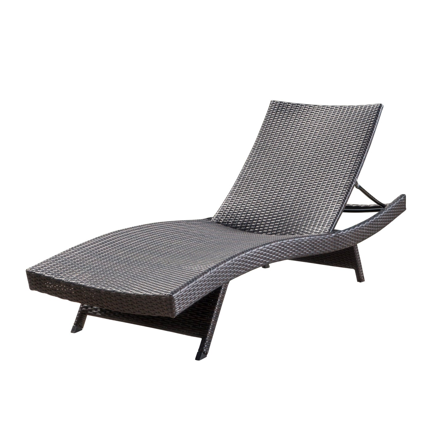 Set di chaise longue da esterno in vimini Roomfitters, sedie a sdraio reclinabili regolabili per patio, rattan resistente alle intemperie