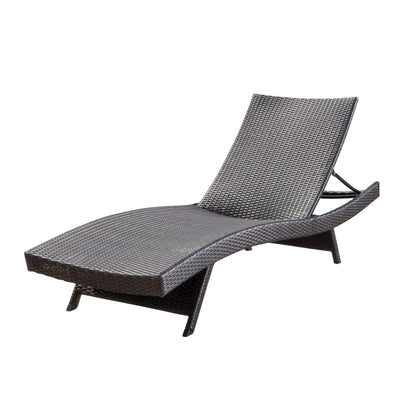 Set di chaise longue da esterno in vimini Roomfitters, sedie a sdraio reclinabili regolabili per patio, rattan resistente alle intemperie