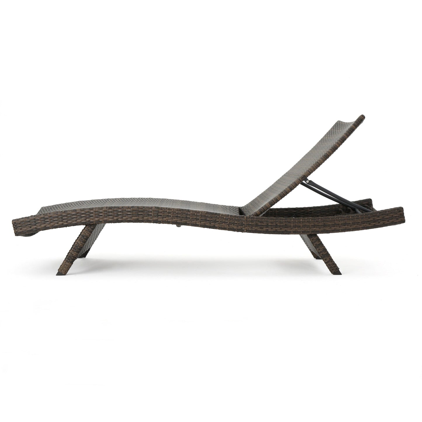 Set di chaise longue da esterno in vimini Roomfitters, sedie a sdraio reclinabili regolabili per patio, rattan resistente alle intemperie