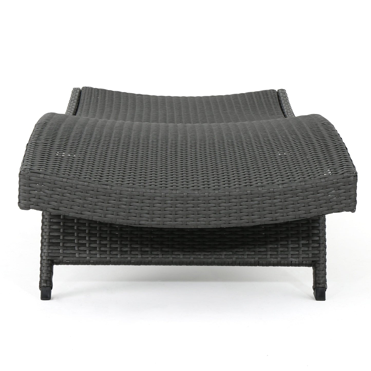 Set di chaise longue da esterno in vimini Roomfitters, sedie a sdraio reclinabili regolabili per patio, rattan resistente alle intemperie