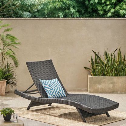 Set di chaise longue da esterno in vimini Roomfitters, sedie a sdraio reclinabili regolabili per patio, rattan resistente alle intemperie