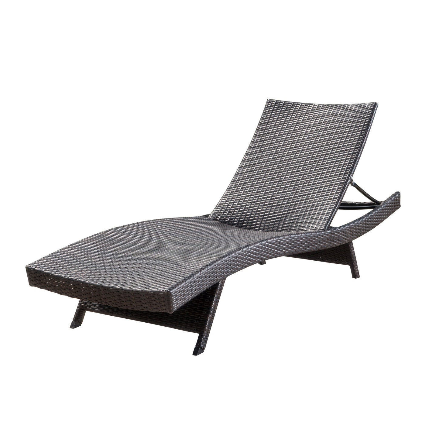Set di chaise longue da esterno in vimini Roomfitters, sedie a sdraio reclinabili regolabili per patio, rattan resistente alle intemperie