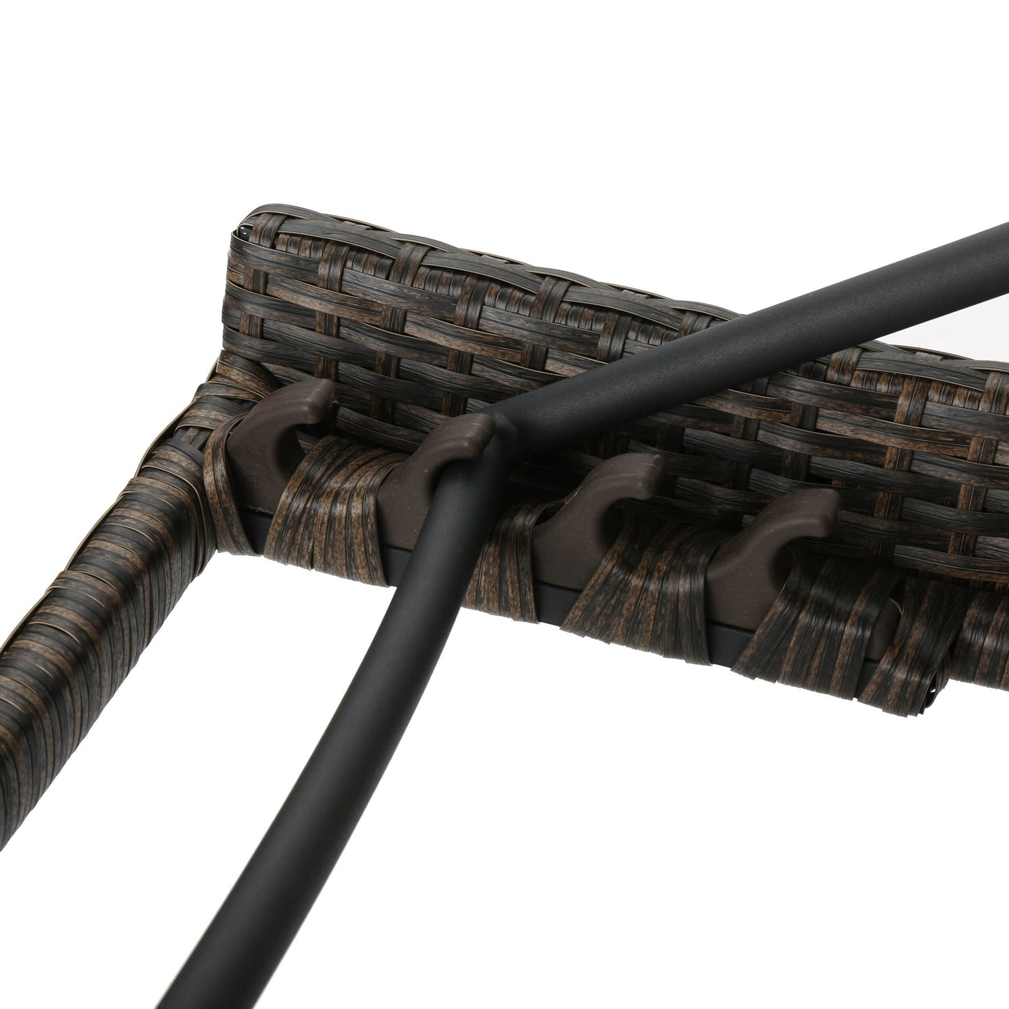 Set di chaise longue da esterno in vimini Roomfitters, sedie a sdraio reclinabili regolabili per patio, rattan resistente alle intemperie