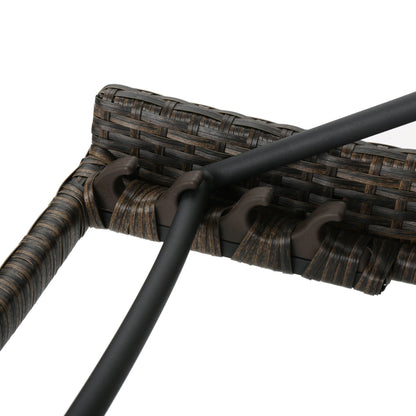 Set di chaise longue da esterno in vimini Roomfitters, sedie a sdraio reclinabili regolabili per patio, rattan resistente alle intemperie