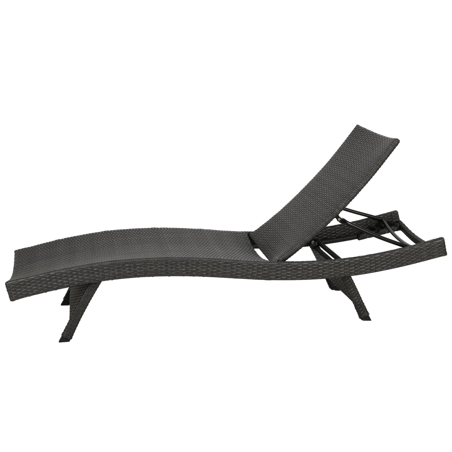Set di chaise longue da esterno in vimini Roomfitters, sedie a sdraio reclinabili regolabili per patio, rattan resistente alle intemperie