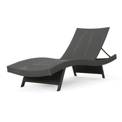Set di chaise longue da esterno in vimini Roomfitters, sedie a sdraio reclinabili regolabili per patio, rattan resistente alle intemperie