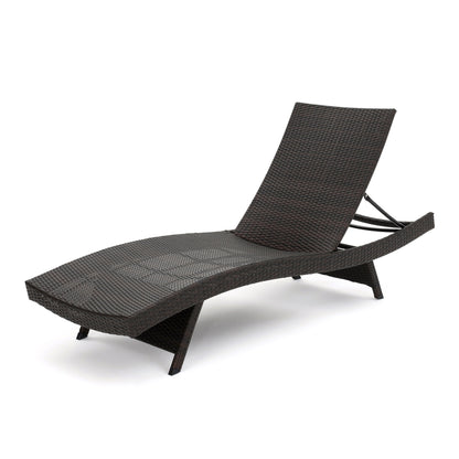 Set di chaise longue da esterno in vimini Roomfitters, sedie a sdraio reclinabili regolabili per patio, rattan resistente alle intemperie