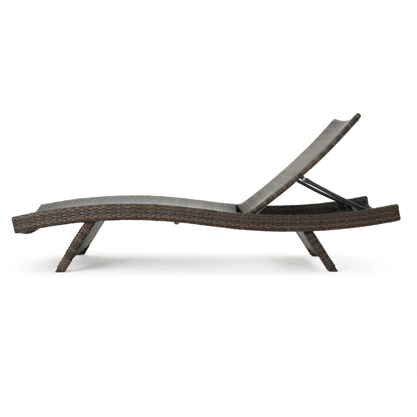 Set di chaise longue da esterno in vimini Roomfitters, sedie a sdraio reclinabili regolabili per patio, rattan resistente alle intemperie