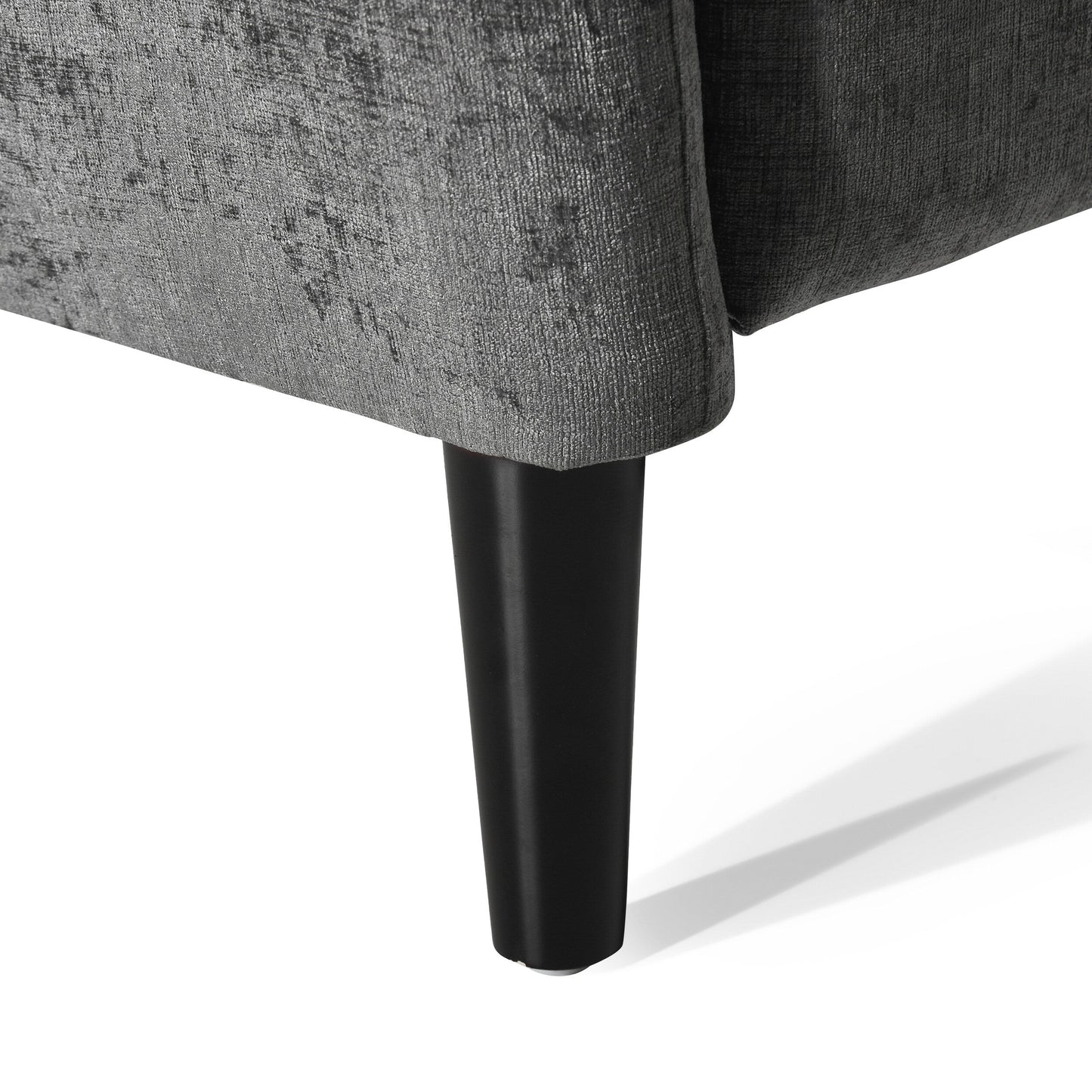 Poltrona reclinabile oversize in tessuto testurizzato con schienale a spinta, comoda poltrona reclinabile per il soggiorno