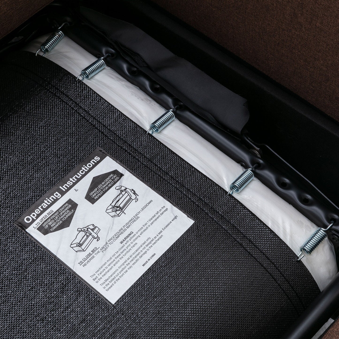 Divano letto estraibile Roomfitters con materasso memory foam singolo, divano letto salvaspazio per soggiorno