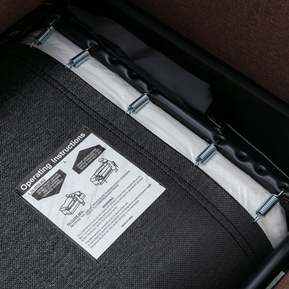 Divano letto estraibile Roomfitters con materasso memory foam singolo, divano letto salvaspazio per soggiorno